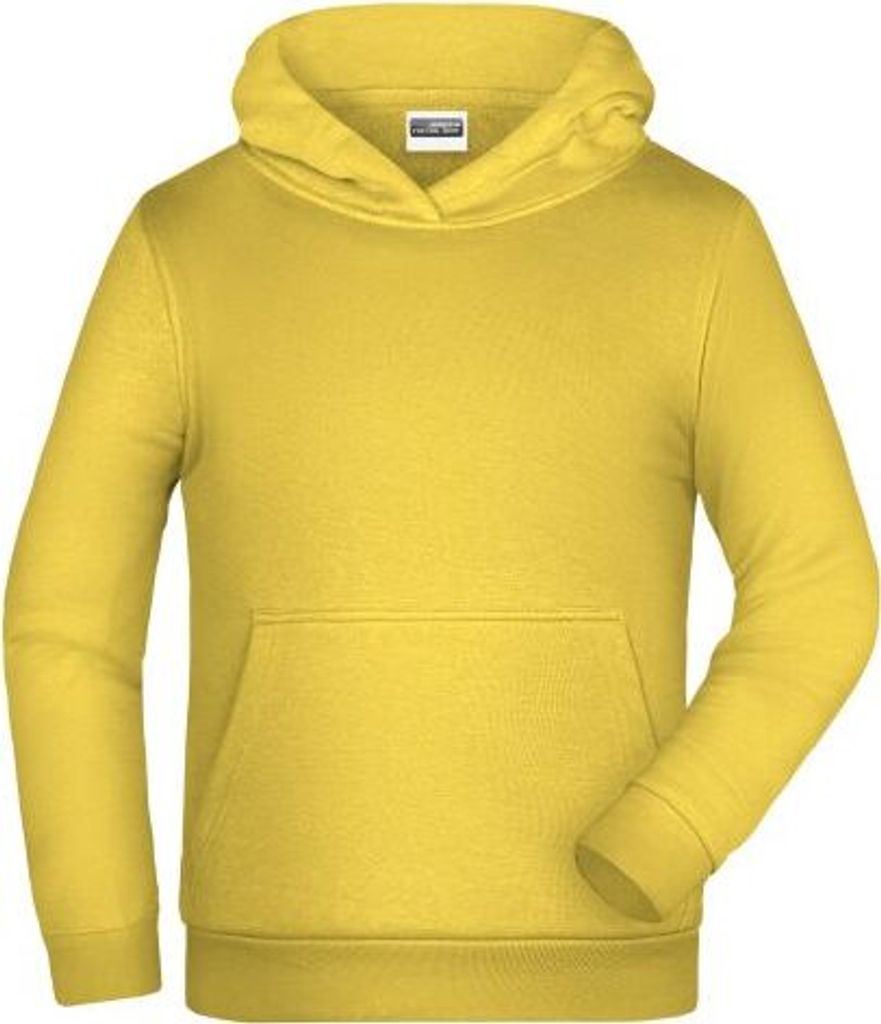 Klassisches Kapuzensweat für Kinder yellow, Gr. S