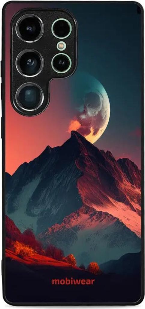 Handyhülle für Galaxy S25 Ultra, Mobiwear Glossy Case, Gebirgsdämmerung