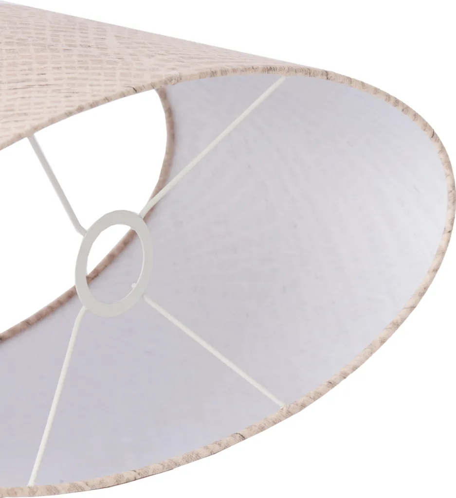 Abat-jour textile beige Stone E27 Light & Living finition soignée