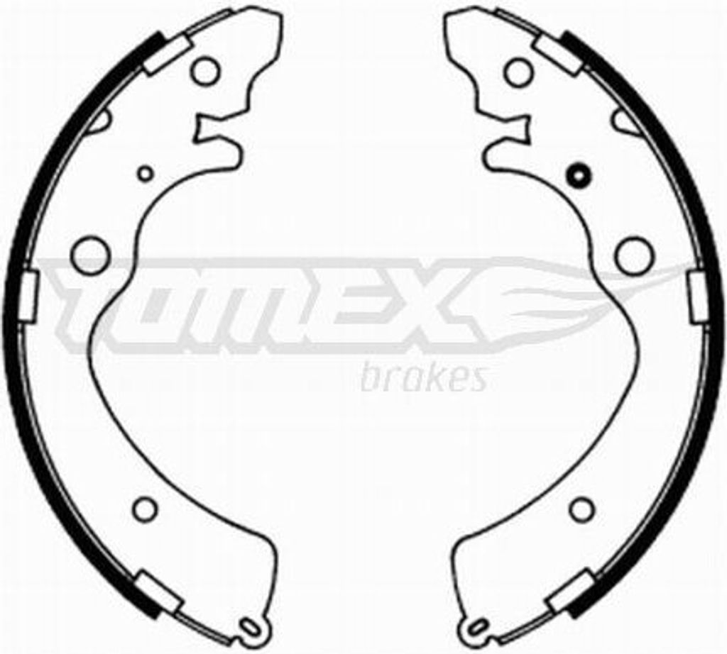 TOMEX brakes Bremsbackensatz Trommelbremse Hinten für Produktbild 