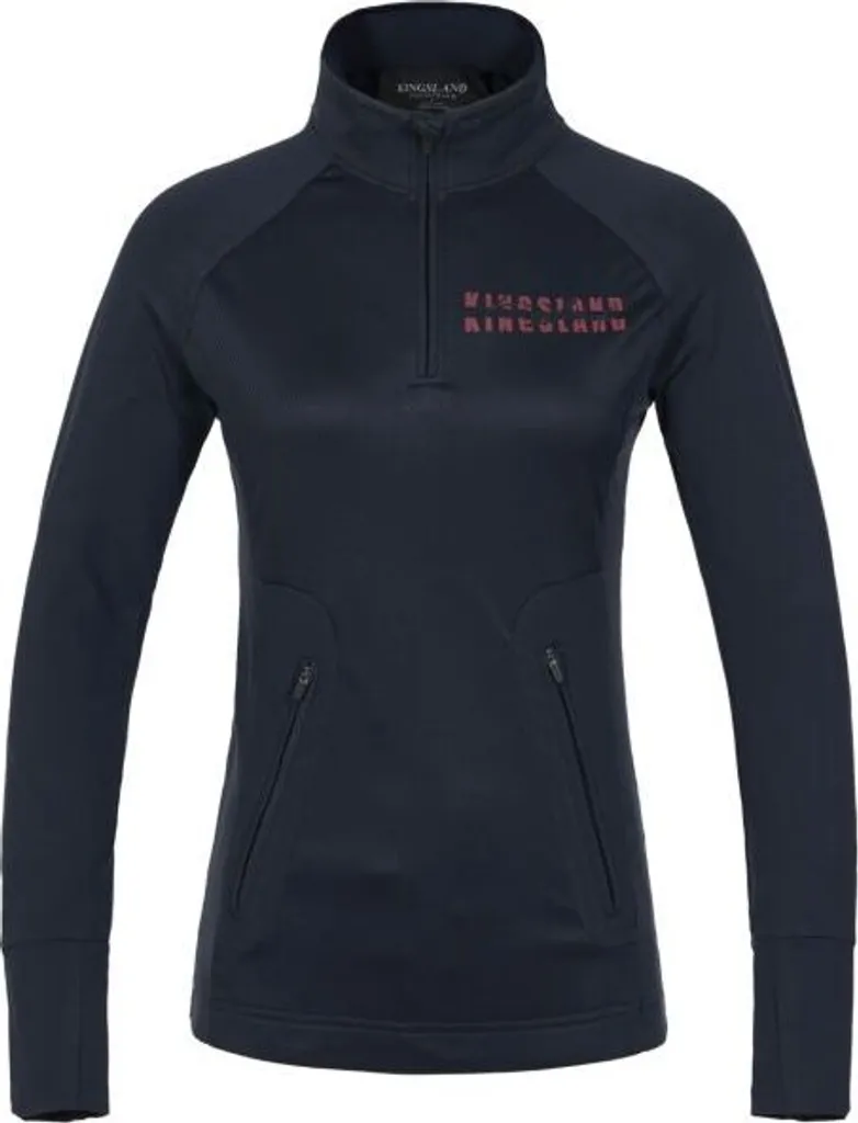 Chemise Kingsland Oksana Anti-Transpiration Équitation Femme Marine M