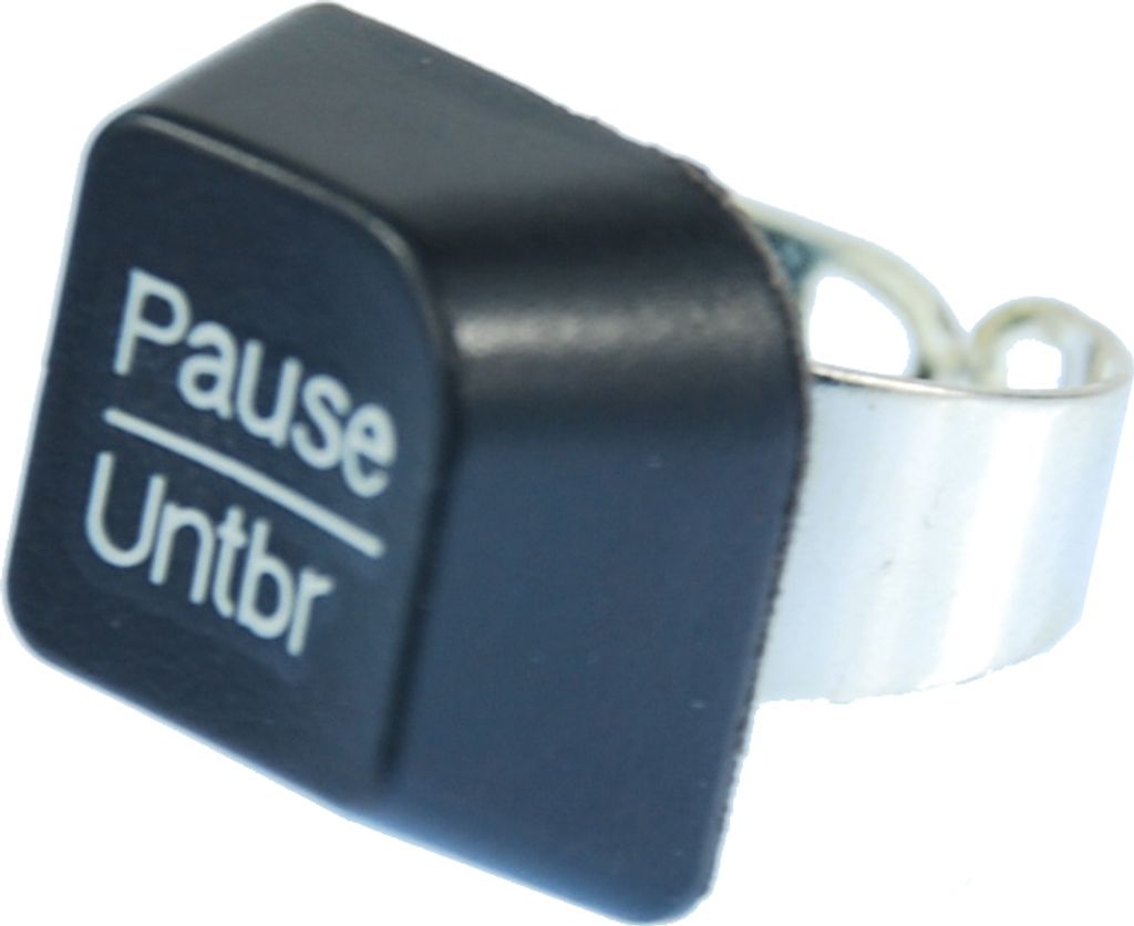 Tastaturring PC Zeichen Pause Taste Ring Miniblings Computer Individuell Tastatur