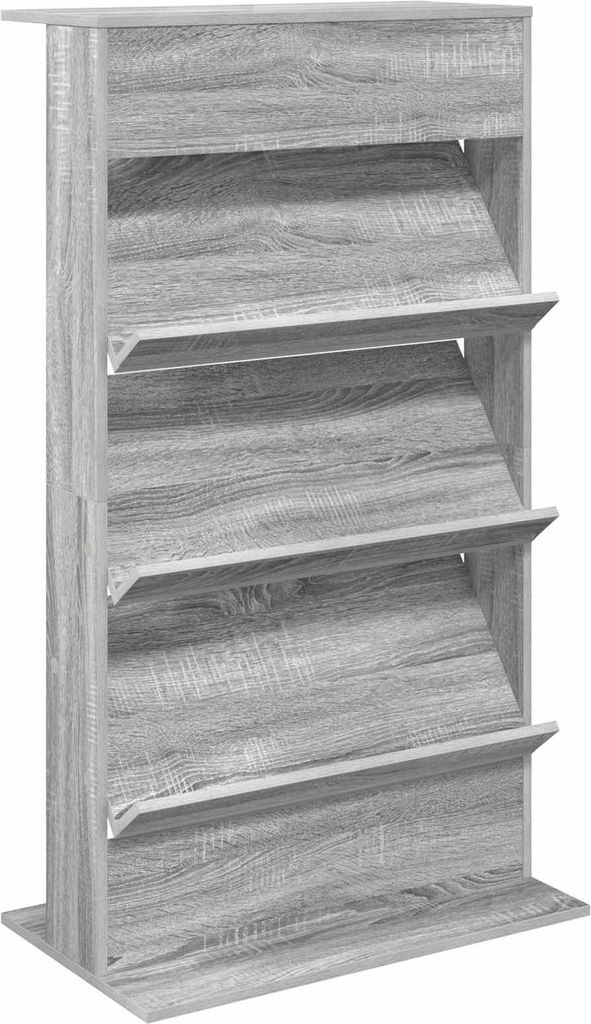 vidaXL Magazinregal Graues Sonoma 70 x 41 x 126 cm Holzwerkstoff