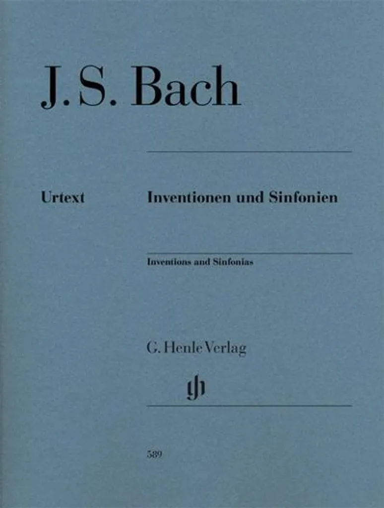 Inventions et Symphonies : partitions pour clavier de Jean-Sébastien Bach