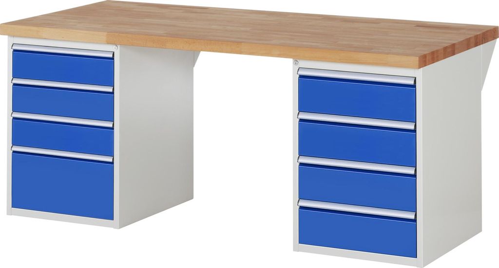 Rau Werkbank 7820A3, B2000xT900xH890mm, 8x Schublade-TA