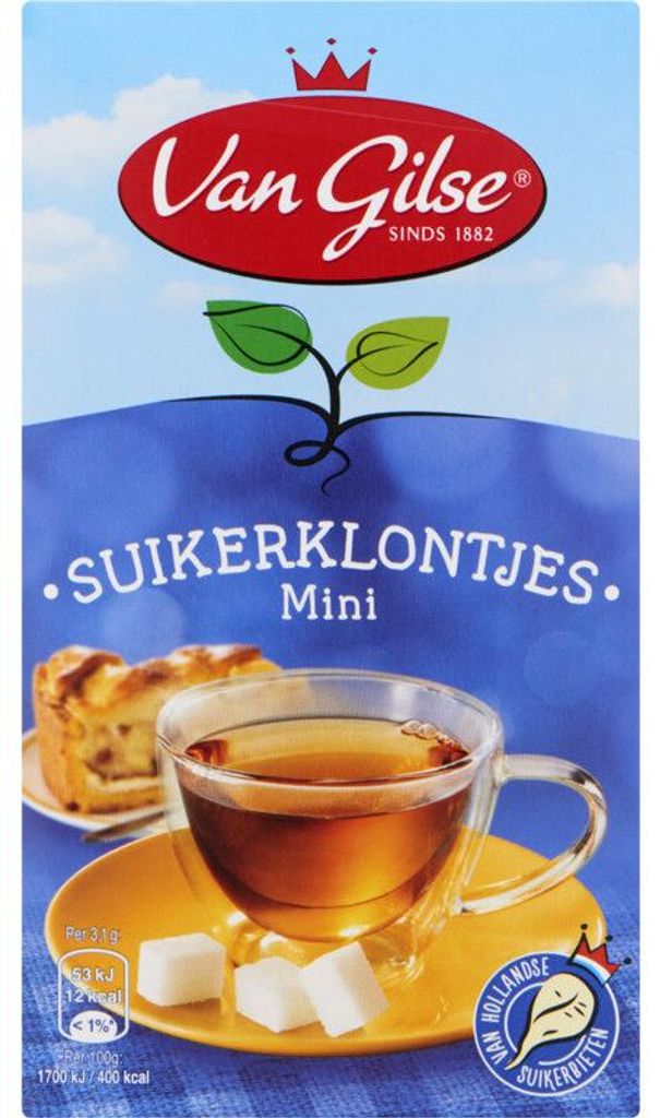 Van Gilse Mini Sugar Cubes 500g - Drobne bloki cukru do Zdjęcie produktu 