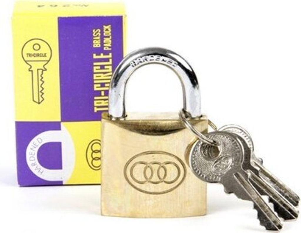 Rematiptop Tri Circle padlock 65mm