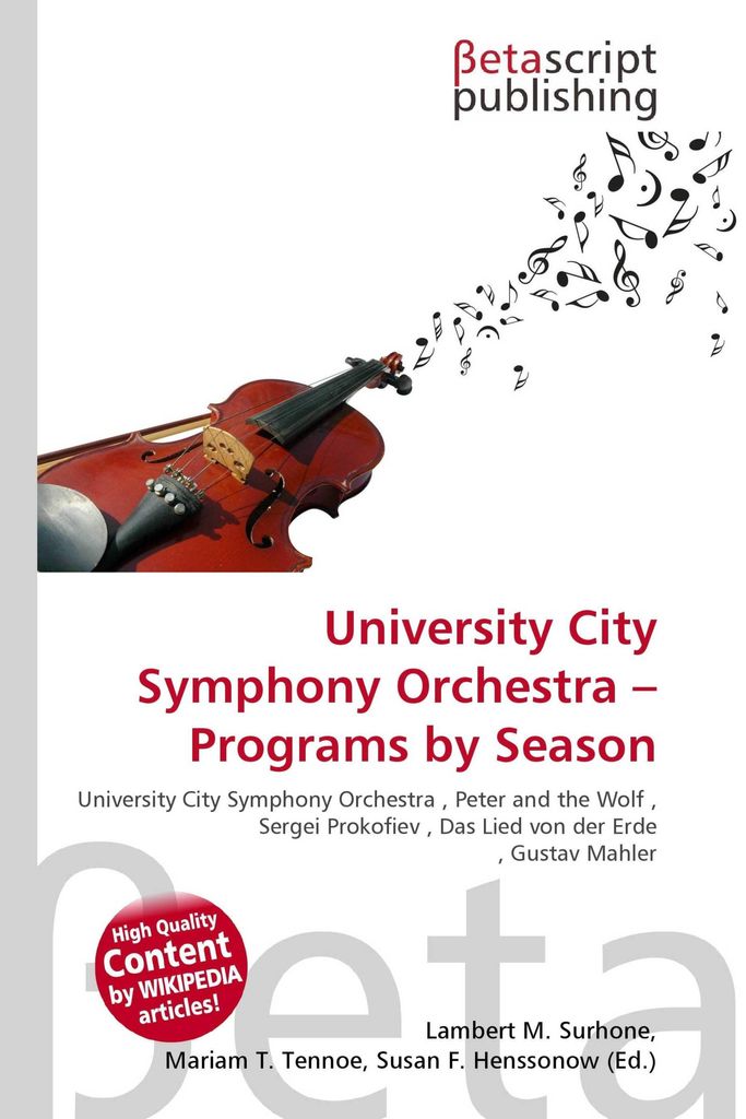 University City Symphony Orchestra - Programs by Season