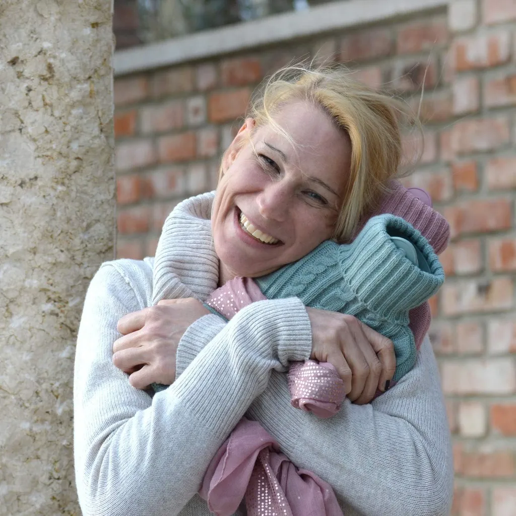 Bouillotte rose durable et écologique - Réconfort naturel et durable