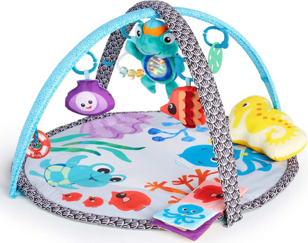 Tapis d'Éveil Bébé Sea Friends Baby Einstein avec Jouets Suspendus 0m+