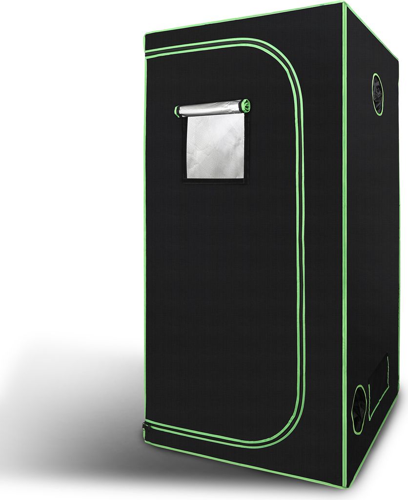 Bettizia Grow Zelt für Pflanzen Zuchtzelt Gewächshaus Box Garten Anzucht Gemüse Kräuter Grow Schrank Indoor 80 x 80 x 180 cm Blumen klein Tomaten