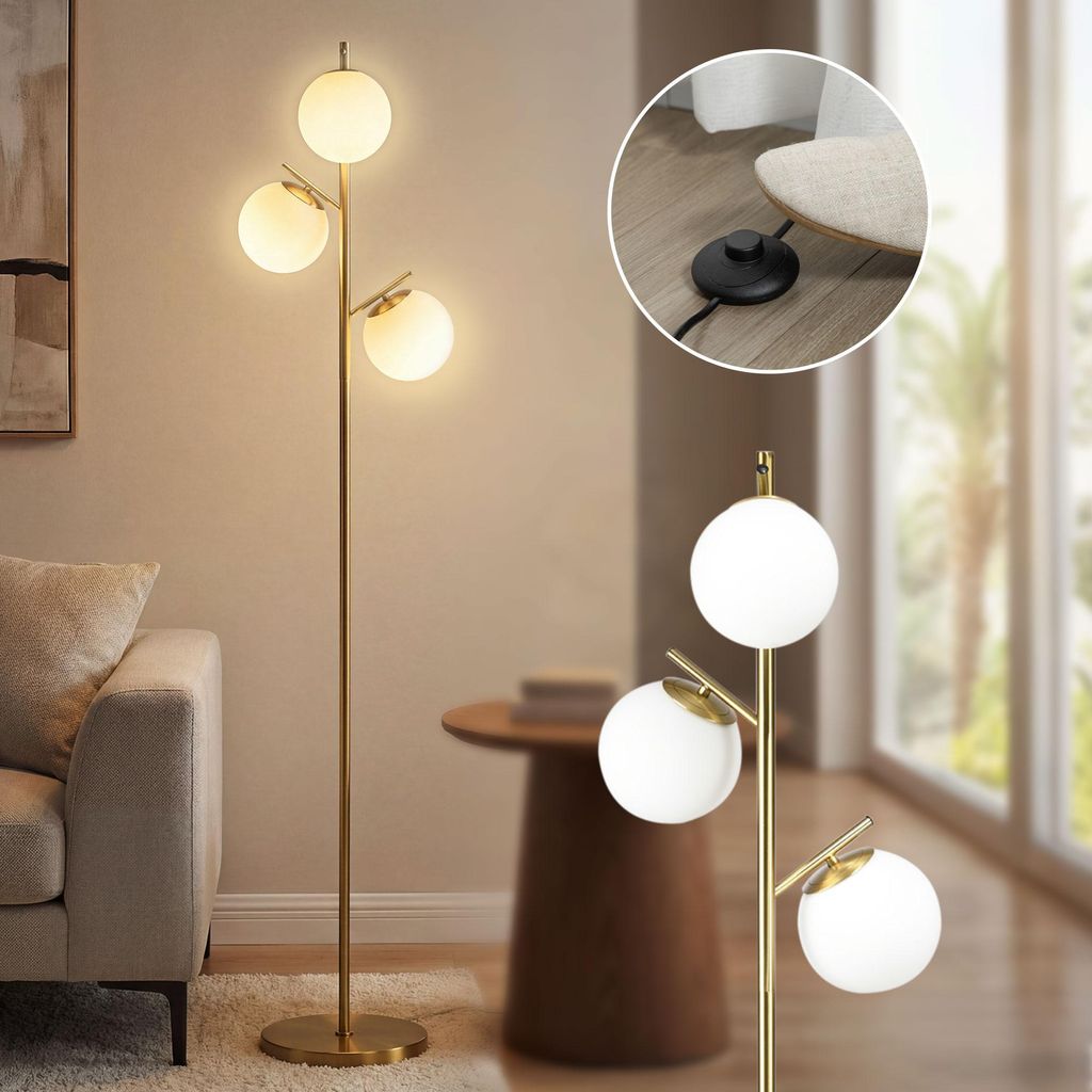 HOMCOM stojaca lampa, 40 W, s päticou E27, bez žiarovky Obrázok produktu 