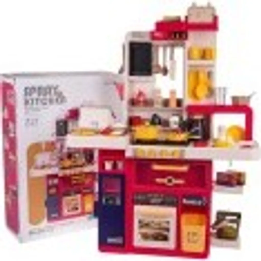 Cuisine Interactive Rouge 80 Éléments avec Effets Sonores et Lumineux - 6