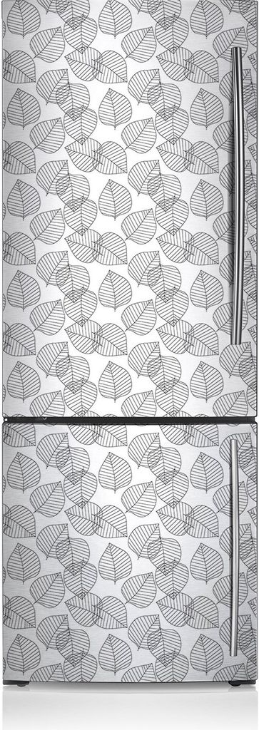 Kühlschrankfolie Aufkleber Kühlschrankmagnete Dekoration Kühlschrankfolie 70x190 cm - Blattmuster