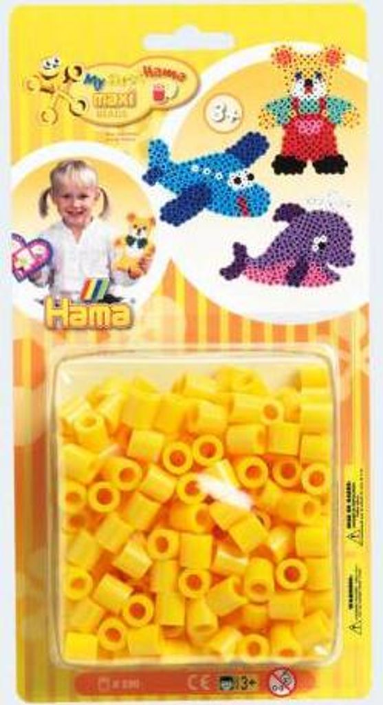 HAMA 8503-00 Maxi Blister Packung mit 250 Perlen Gelb