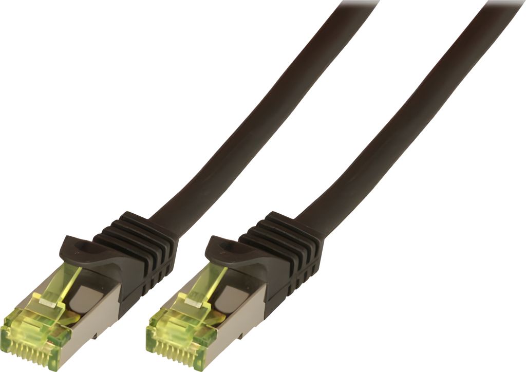 EFB RJ45 Patchkabel S/FTP,Cat.6A,LSZH,Cat.7 Rohk.,10m,sw