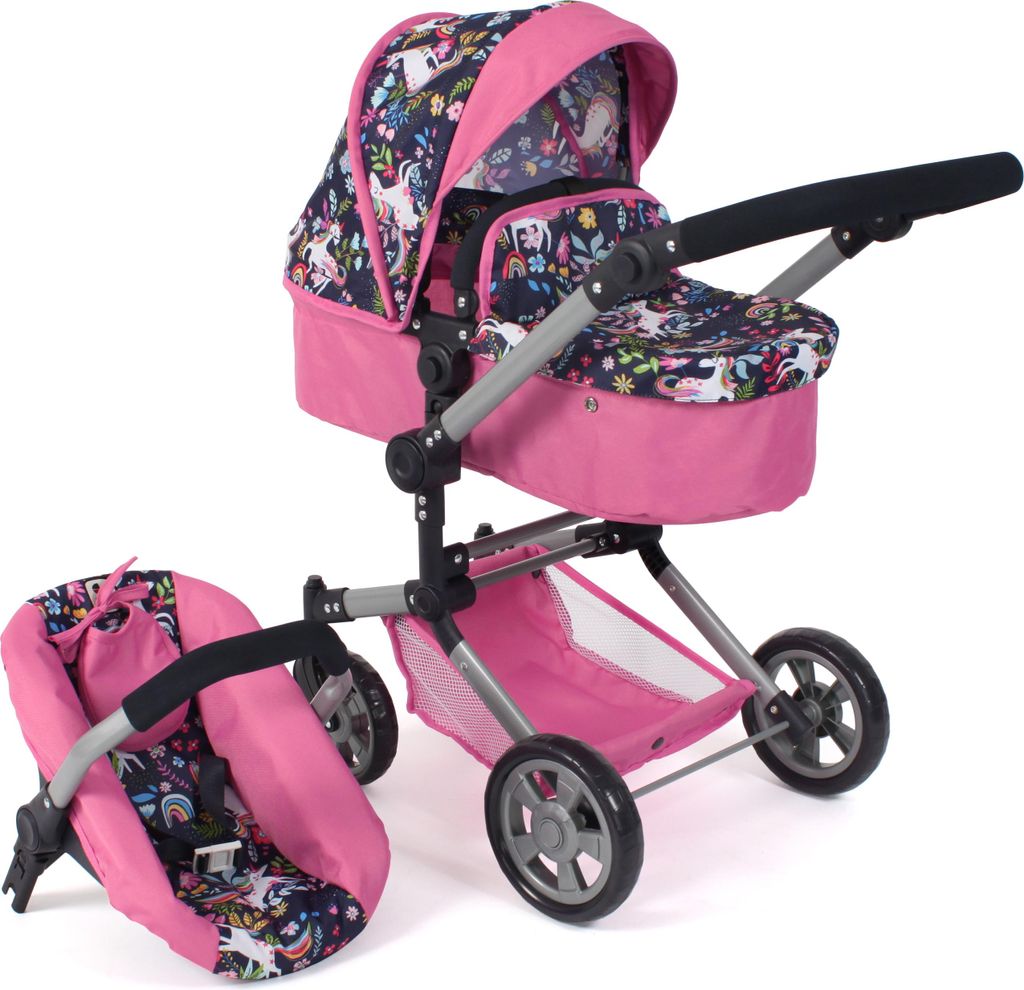 BAYER CHIC 2000 Puppenwagen Kombi LINUS mit Autositz 592-43 Produktbild 