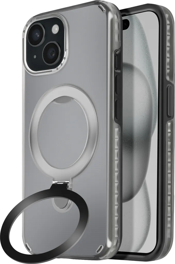 Cover Avizar MagSafe iPhone 15: Protezione Antiurto e Cavalletto Integrato