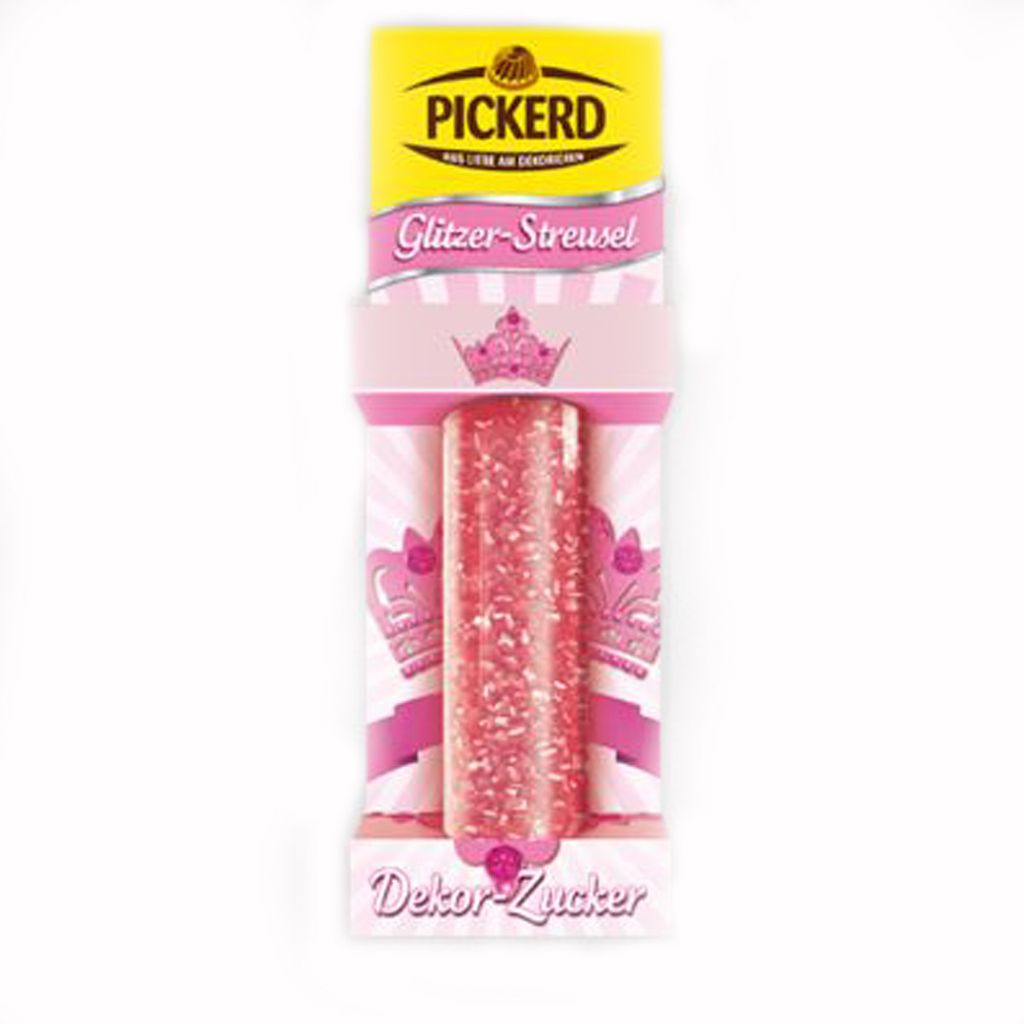 Pickerd Glitzer Streusel rosa Dekor Zucker rosa funkelnd Produktbild 