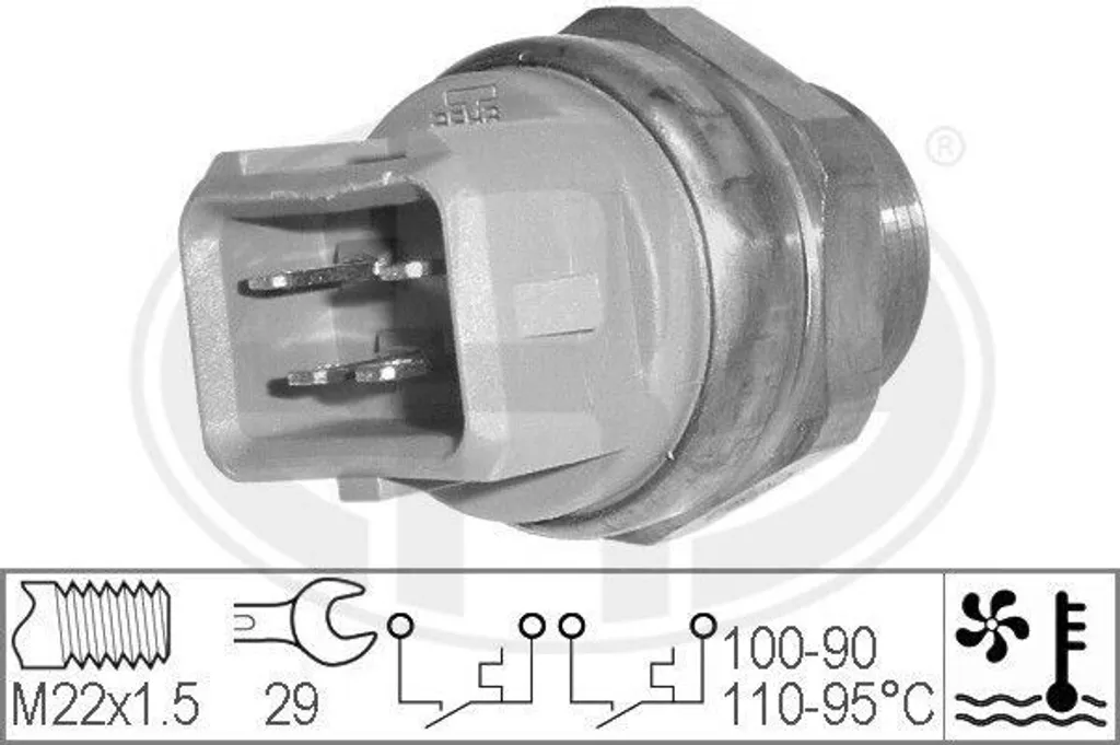 Évitez la surchauffe avec le commutateur de température ERA 330211 Ford