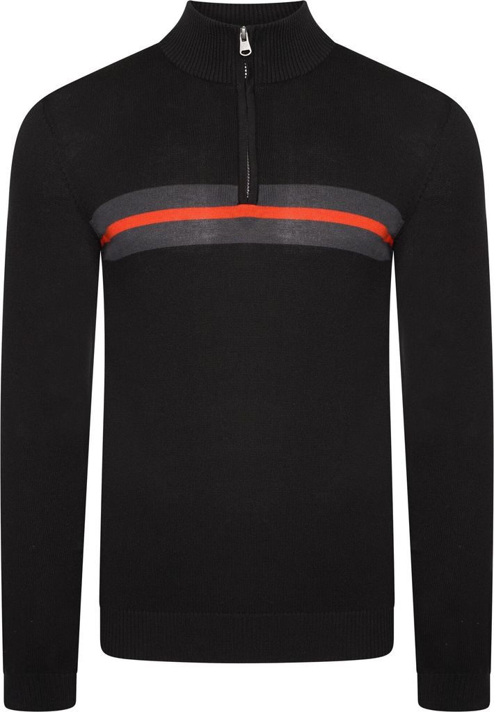 Dare 2B - "Unite Us" Sweatshirt mit halbem Reißverschluss für Herren RG6784 (3XL) (Schwarz/Knallrot)