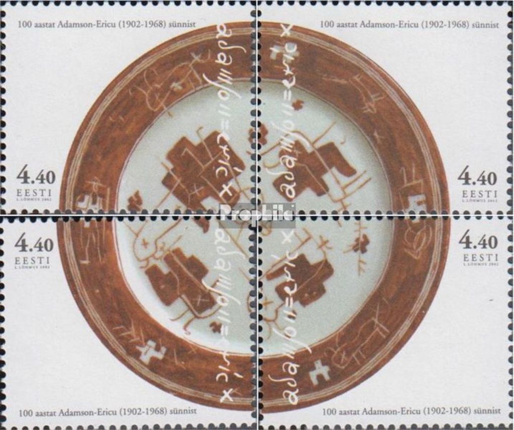 Briefmarken Estland 2002 Mi 442-445 (kompl.Ausg.) postfrisch Eric