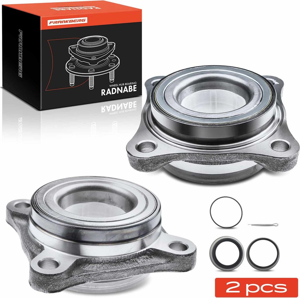 Frankberg 2x Radnabe Radlagersatz Vorne für Toyota Hilux VII Pick-up Land Cruiser Prado 2002-2011
