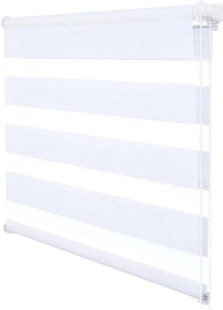 Store enrouleur blanc occultant 90 x 150 cm avec mécanisme à chaîne