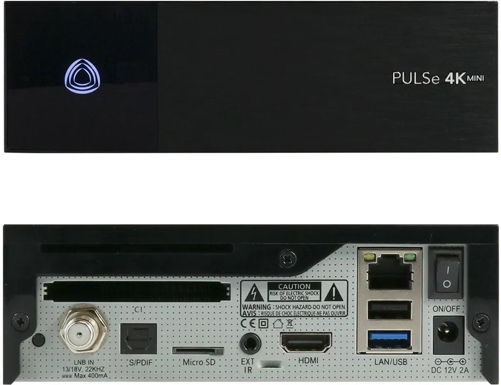 Décodeur Satellite AB PULSe 4K MINI SE Linux Enigma2 avec Tuner S2X - 16