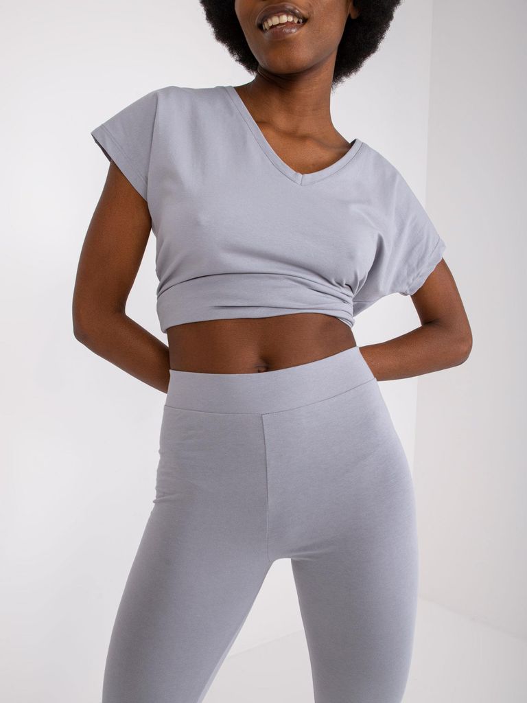 Basic Feel Good Wohlfühlen Damenleggings Mikkeli grau XL