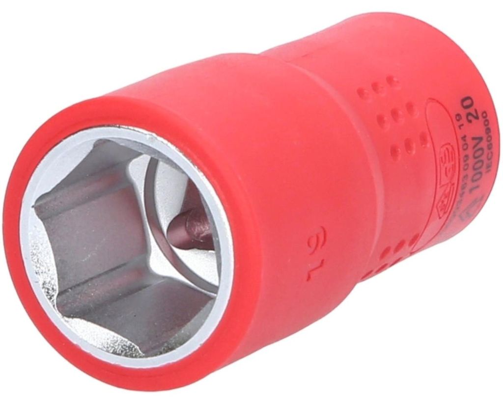 KS Tools 1/2" Isolierte Stecknuss, 19mm, 118.1219