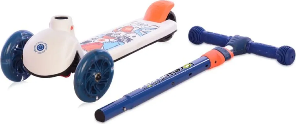 Trottinette 3 roues stable pour apprendre l'équilibre Lorelli Tamtam bleu - 5