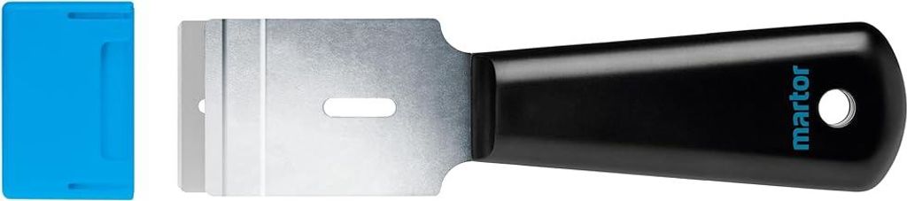 MARTOR Schaber, SCRAPEX ARGENTAX, mit Abgerundeten Klingen, Etikettenschaber, Schmal, Rechts- & Linkshänder, Glasfeldschaber, Aufkleber, Kunststof...