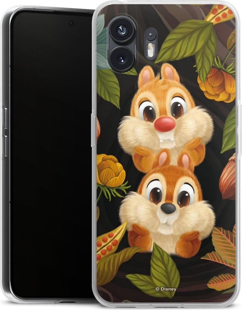 DeinDesign Handyhülle für Nothing Phone 2 Silikon Hülle Case Smartphone Schutzhülle Disney Offizielles Lizenzprodukt Chip und Chap