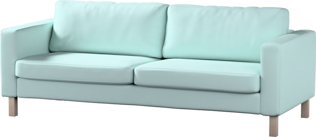Dekoria Bezug für Karlstad Schlafsofa, hellblau, Bezug für Karlstad 3-Sitzer ausklappbar