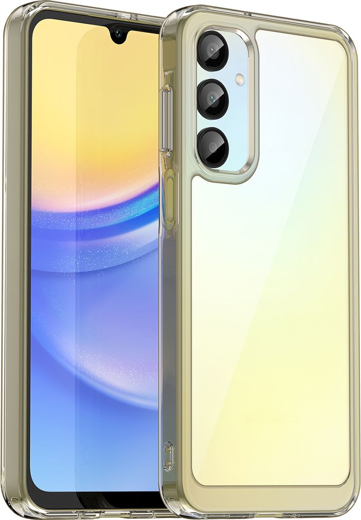 Schutzhülle für Samsung Galaxy A16 5G/4G Klar Rückseite Stoßfeste TPU Silikon Bumper Hülle Grau