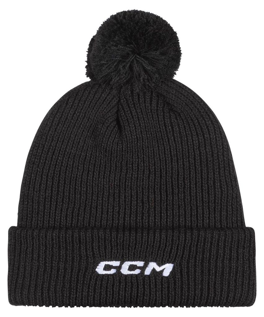 Cappello CCM Team Pom in maglia Sr, colore:nero Immagine del prodotto 