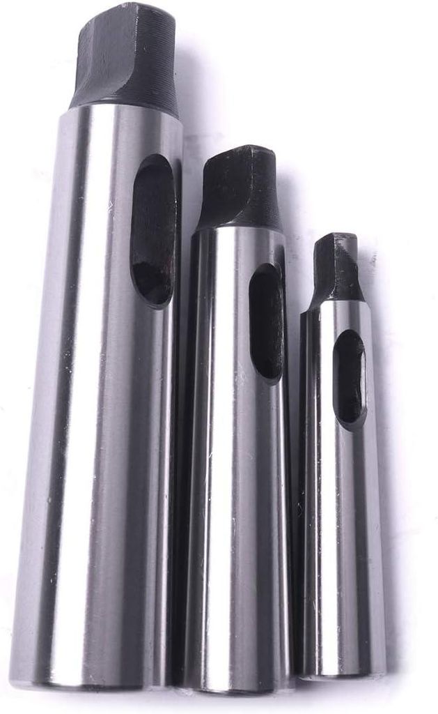 Morse-Kegel-Bohrbuchsen-Reduzieradapter für Fräs- und Drehmaschinen (MT1 auf MT2, MT3 auf MT2, MT3 auf MT4, 3 Stück)