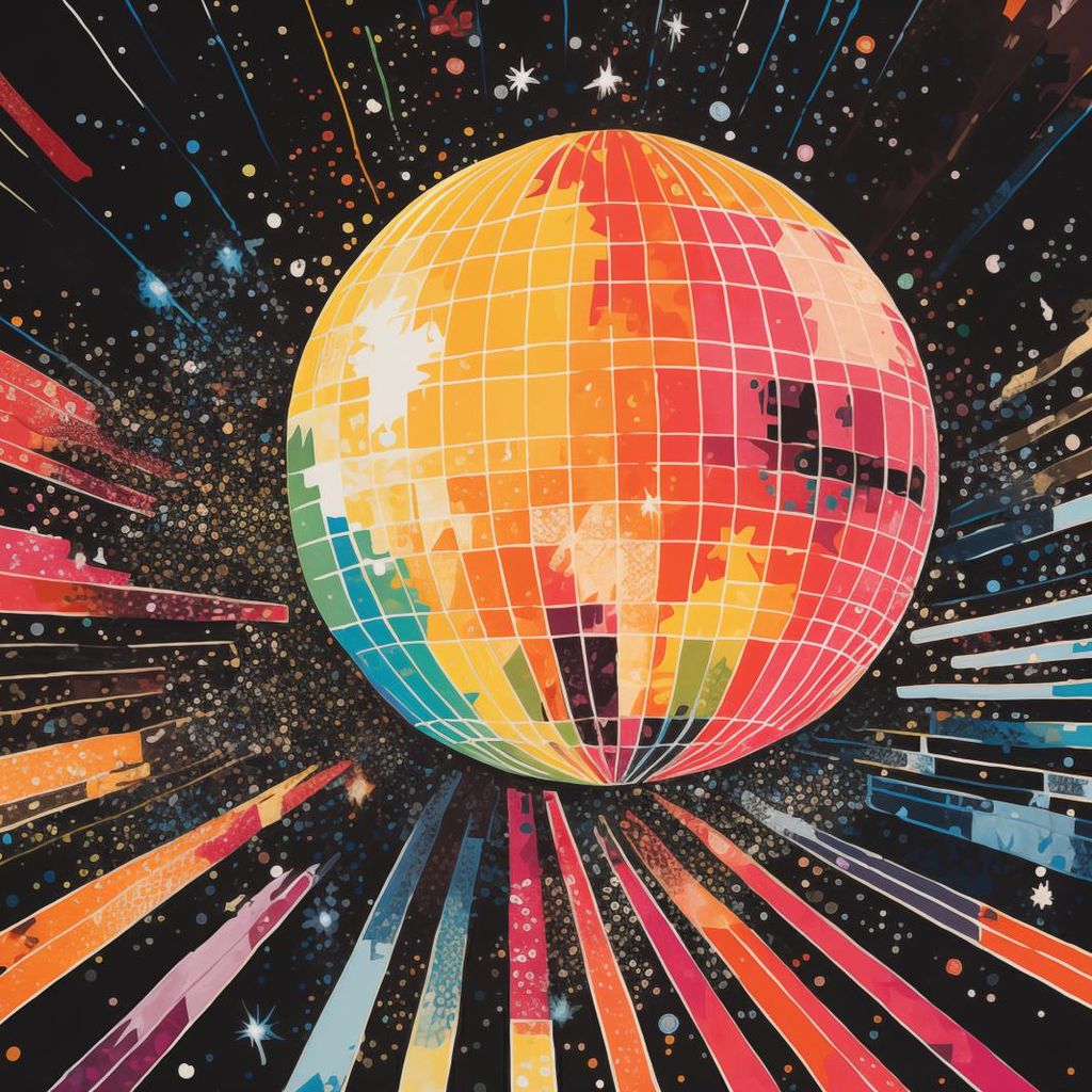 Plakat 50x50cm Disco Spiel!