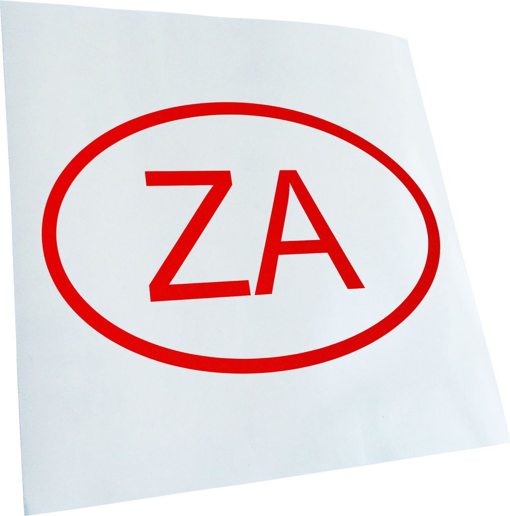 Kiwistar - Autoaufkleber - Südafrika ZA Heckscheibe - Aufkleber für Auto Kfz Fahrrad, LKW, Truck Mofa