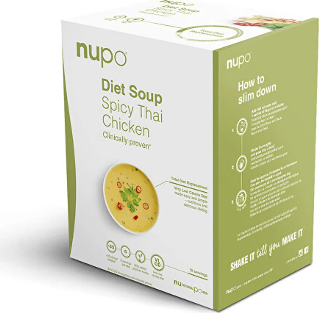 DIET Soupe Thaï Épicée, 12 Portions, Recette Équilibrée et Relevée