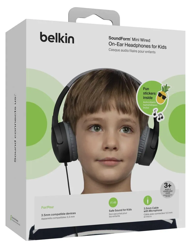 Belkin Soundform Mini Cuffie per Bambini 85dB - Sicurezza e Comfort AUD004btBK - 7