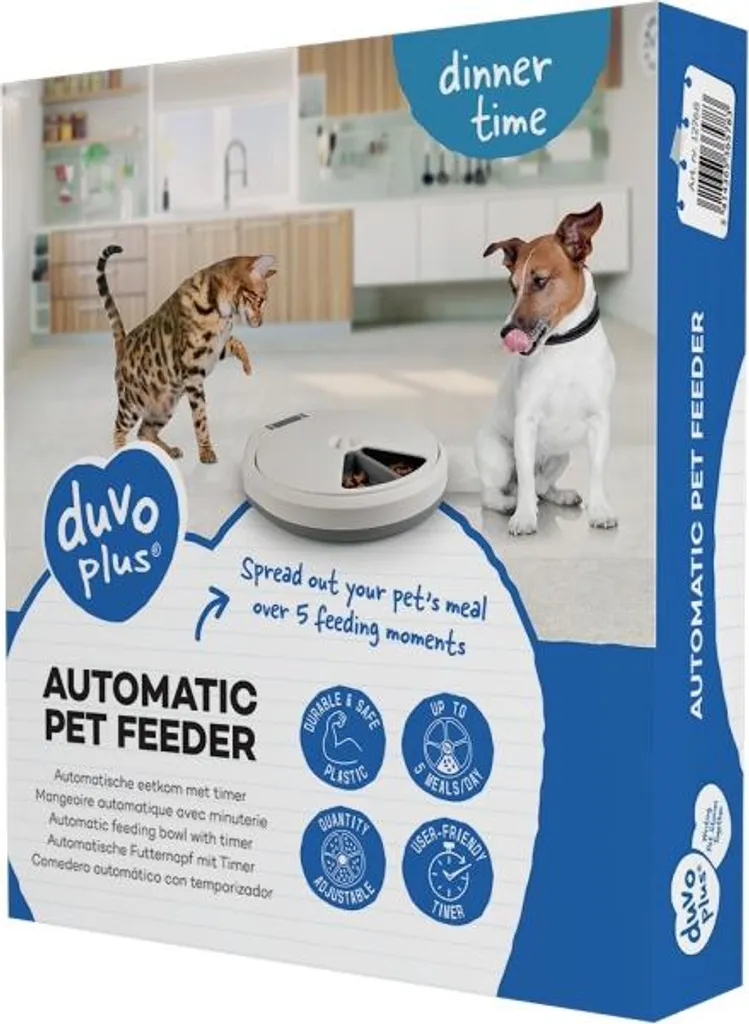 Distributeur automatique 5 repas Duvo+ avec écran de programmation