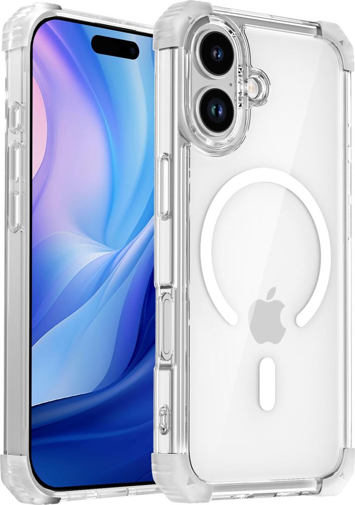 Magnetisch Hülle für iPhone 17 Kompatibel mit Magsafe Stoßfest Militärschutz Transparente Handyhülle Klar