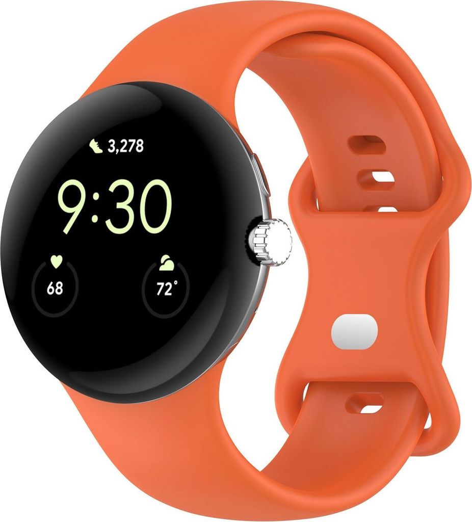 Smartwatch Armband Silikon Google Pixel Watch 4 / 3 45mm Butterfly-Schnalle Band