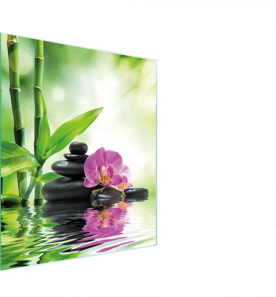 Lastra Vetro Temperato 45x52 Orchidea - Protezione Universale Fornelli