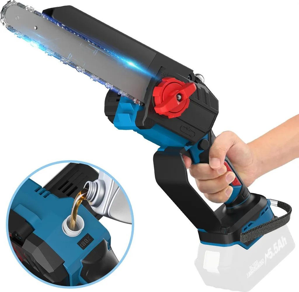 Mini Motosega 8" Brushless Alta Efficienza | Solo Corpo Macchina 21V