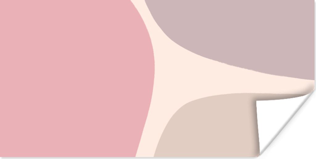 MuchoWow Poster Gestaltung - Pastell - Minimalismus 120x60 cm - Bild