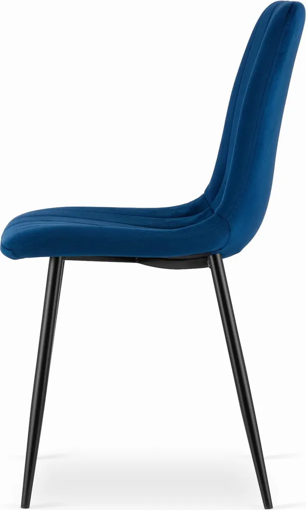 Sedia LAVA - velluto blu navy x 3 - 4