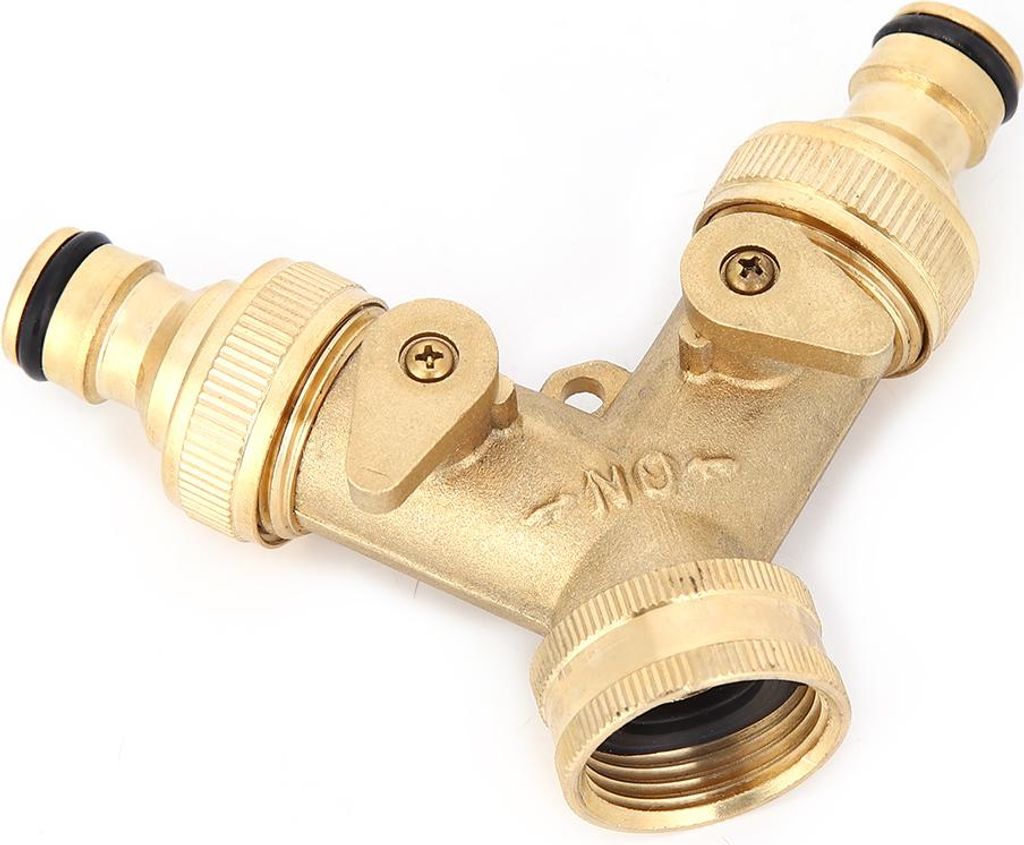 Messing-Y-Stück, Kugelhahn-Verbinder, Industriebedarf, verschleißfest, 3/4 Zoll